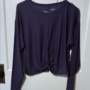 Old Navy Women's Dark Purple Long Sleeve Tee